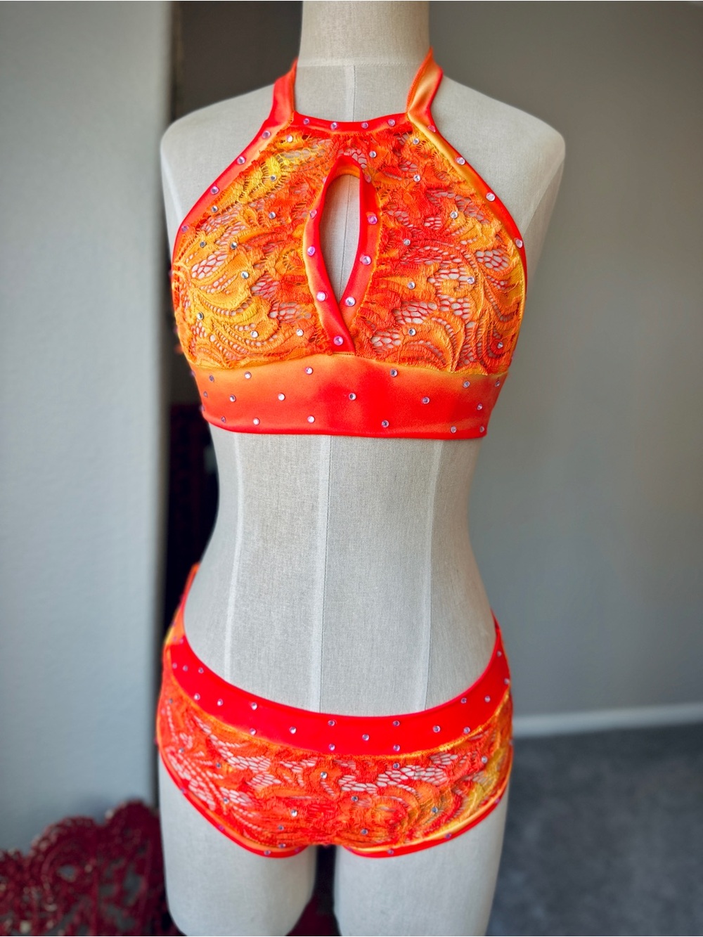 The Phoenix: Flaming Hot Orange Pole Wear Dance